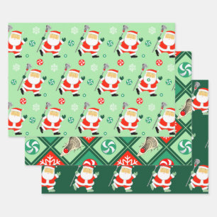 Lacrosse Holiday Gift Wrapping Paper