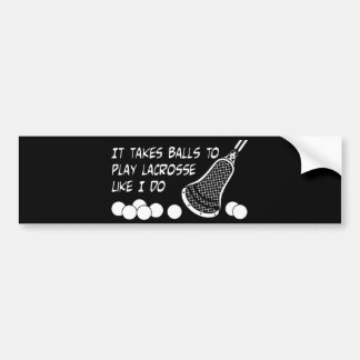 Lacrosse Humour BallsIDo Bumper Sticker