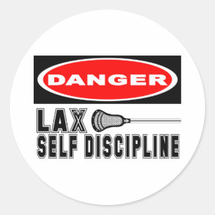Lacrosse Humour Disipline Sticker
