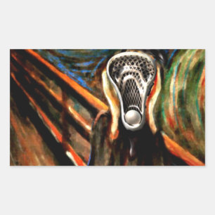 Lacrosse Humour Rectangular Sticker