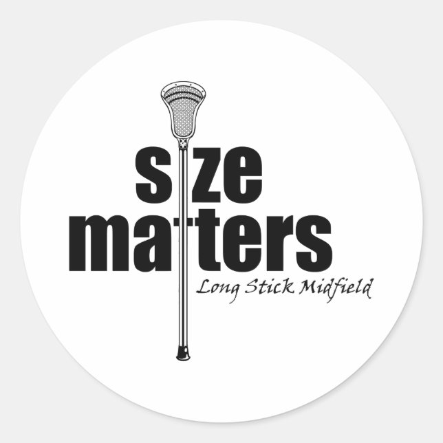 Lacrosse Humour SizeLSM Sticker (Front)