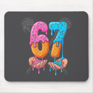 Lacrosse Ice Cream Drip 67 Hands Stakes Boys Srts  Mouse Mat