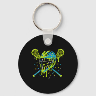 Lacrosse Ice Cream Drip Lax Boys Helmet Stick Yout Key Ring