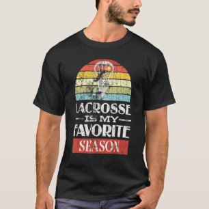 Lacrosse Is My Favourite Season Player Coach Graph T-Shirt