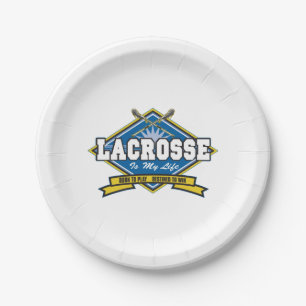 Lacrosse is My Life Paper Plate