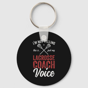 Lacrosse LAX American Flag Key Ring