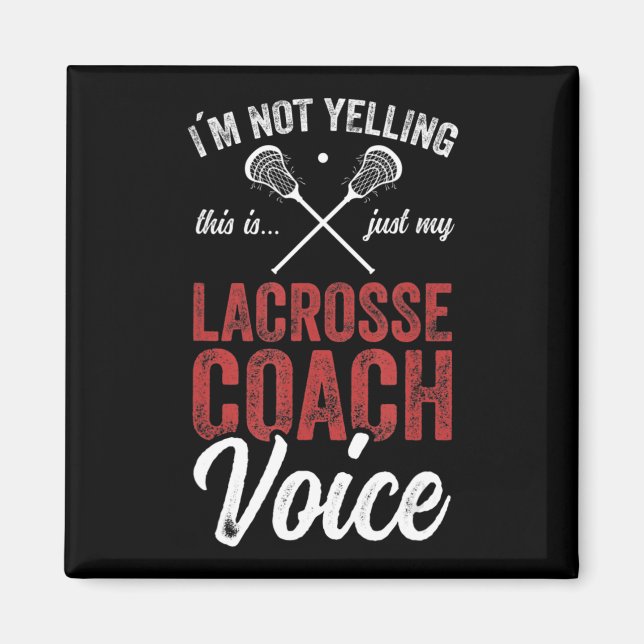 Lacrosse LAX American Flag  Magnet (Front)