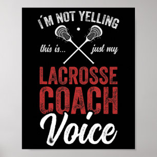 Lacrosse LAX American Flag  Poster