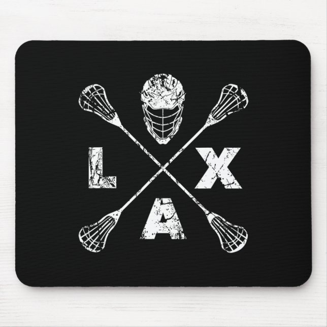 Lacrosse Lax Cross Axis  Mouse Mat (Front)