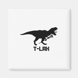 Lacrosse Lax T-rex Dinosaur Men Women Youth Gift Magnet