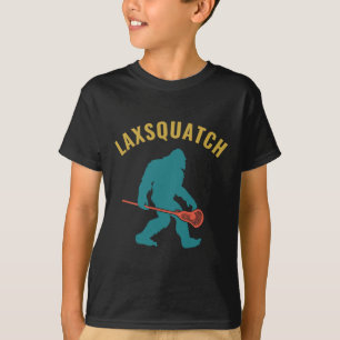 Lacrosse Laxsquatch Funny Lax Goalie T-Shirt