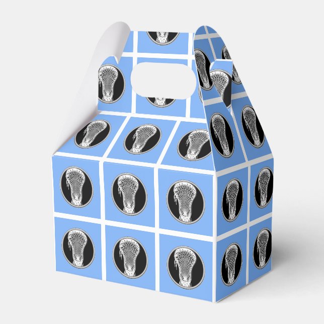 Lacrosse Light Blue Favour Box (Front Side)