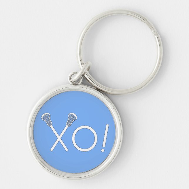 Lacrosse Love Novelty Gift Key Ring (Front)