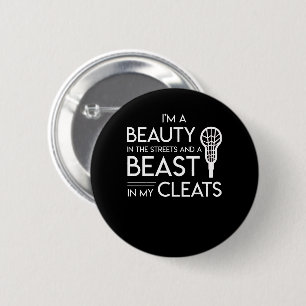 Lacrosse Lover Beauty Streets Beast Cleats 6 Cm Round Badge