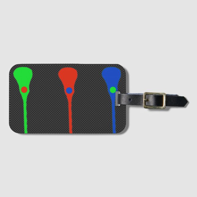 Lacrosse Luggage Tag (Front Horizontal)