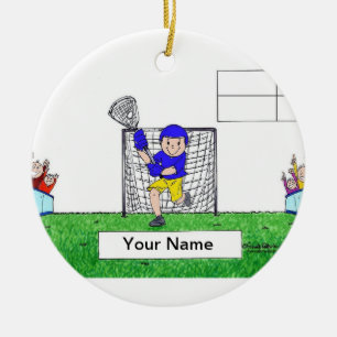 LaCrosse - Male Ceramic Tree Decoration