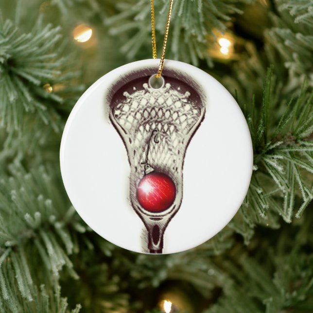 Lacrosse Merry Lax-mas Ceramic Tree Decoration (Tree)