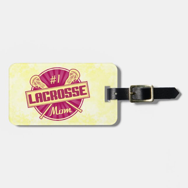 Lacrosse Mum Customisable Luggage Tag (Front Horizontal)