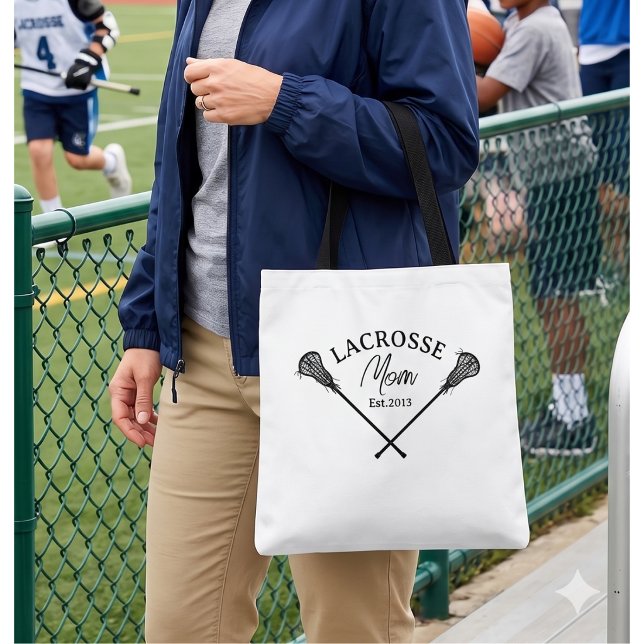 Lacrosse Mum Est Tote Bag (Creator Uploaded)