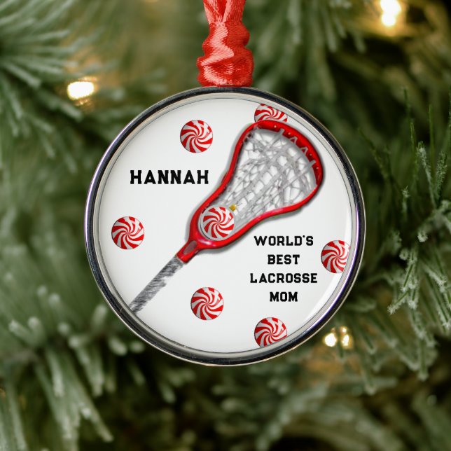 Lacrosse Mum Gift Metal Tree Decoration (Tree)
