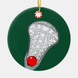 Lacrosse Mum Holiday Gift Ceramic Tree Decoration