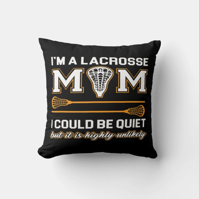 Lacrosse Mum   Lacrosse Gifts Cushion (Front)