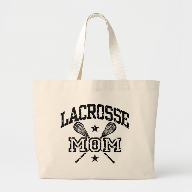 Lacrosse Mum Large Tote Bag (Front)