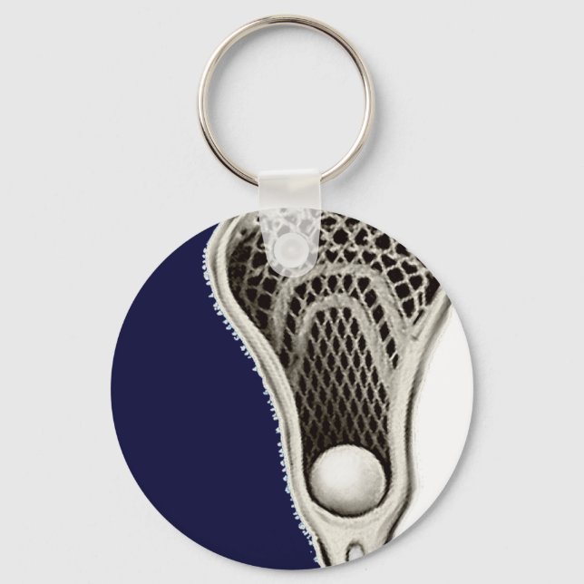 Lacrosse Navy Blue Keychain (Front)
