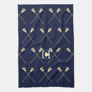 Lacrosse Navy Sports Towel