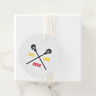 Lacrosse Net Personalised Team Name Year Colours Favour Tags