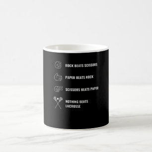 Lacrosse Nothing Beats Lacrosse Funny Lax Players Coffee Mug