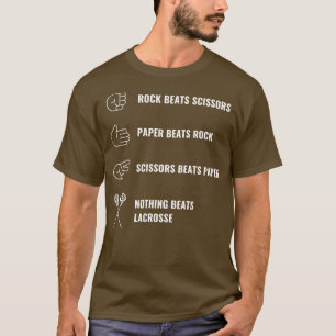 Lacrosse Nothing Beats Lacrosse Funny Lax Players T-Shirt