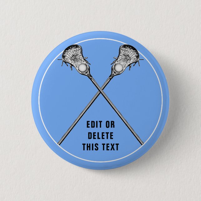 Lacrosse Novelty Gifts 6 Cm Round Badge (Front)