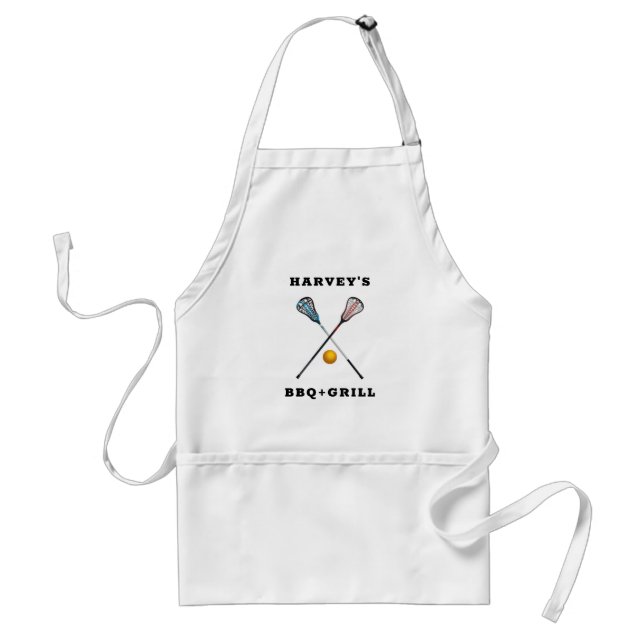 Lacrosse Novelty Gifts Personalised Standard Apron (Front)