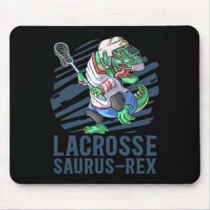 Lacrosse-o-saurus T Rex Dinosaur With Lacrosse Sti Mouse Mat