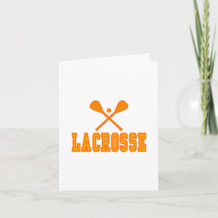 Lacrosse Orange Card