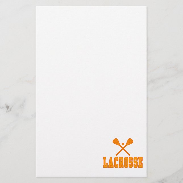 Lacrosse Orange Stationery (Front)