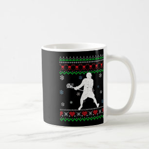 Lacrosse Pajama Ugly Christmas Gift Sport Lovers K Coffee Mug