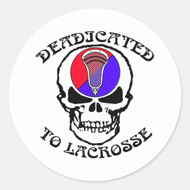 Lacrosse Parody Deadicated Sticker (Front)