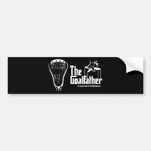 Lacrosse Parody Goalfather Bumper Sticker (Front)