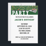 Lacrosse Party Invitation<br><div class="desc">Lacrosse themed party invites to easily customise for lacrosse player,  coach or sports team celebration.</div>