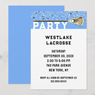 Lacrosse Party Invitation