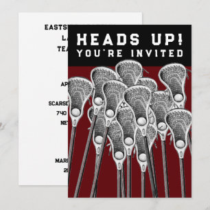 Lacrosse Party Invitations