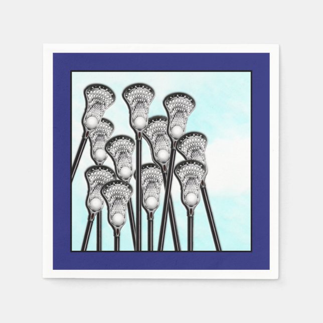 Lacrosse Party Napkin (Front)