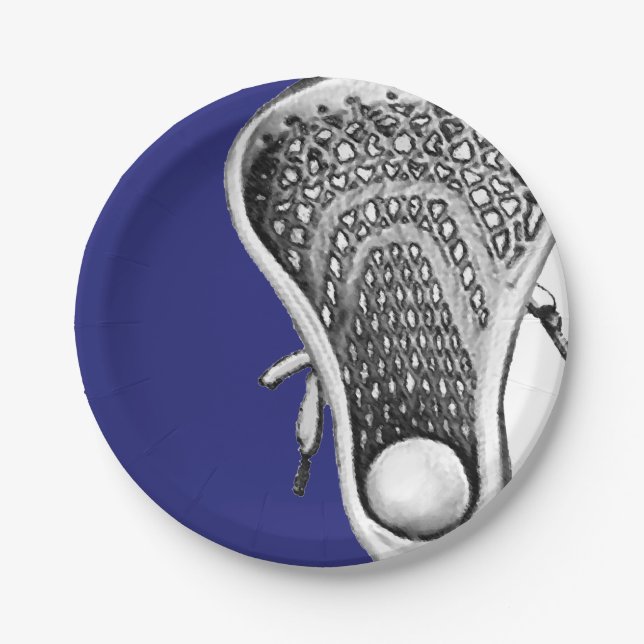 Lacrosse Party Paper Plate (Front)