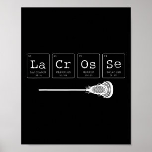 Lacrosse - Periodic Table Of Elements Chemistry 1 Poster
