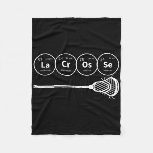 Lacrosse Periodic Table Of Elements Chemistry Gift Fleece Blanket
