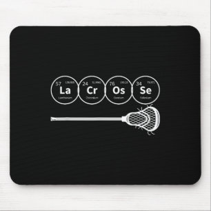 Lacrosse Periodic Table Of Elements Chemistry Gift Mouse Mat