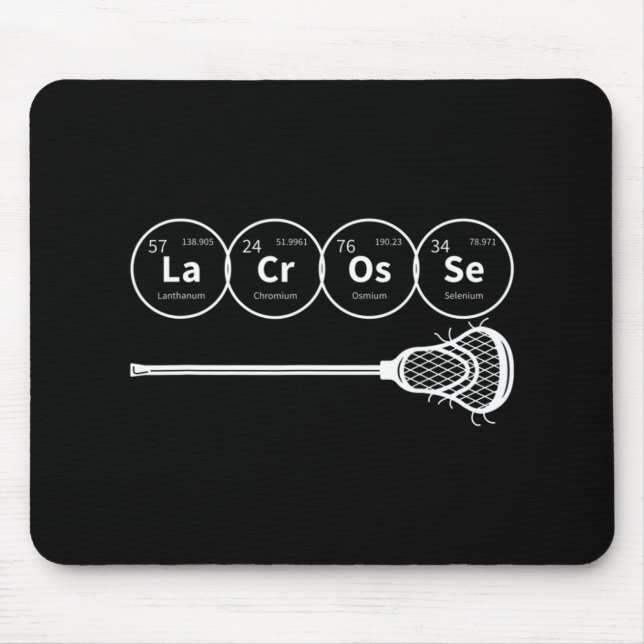 Lacrosse Periodic Table of Elements Chemistry Gift Mouse Mat (Front)