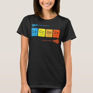 Lacrosse  Periodic Table Of Elements Chemistry T-Shirt